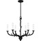 Quoizel Oakley Chandelier 6 Lights Earth Black OAK5025EK - alternate 4